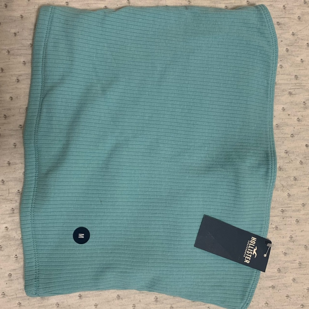 Blue bando top